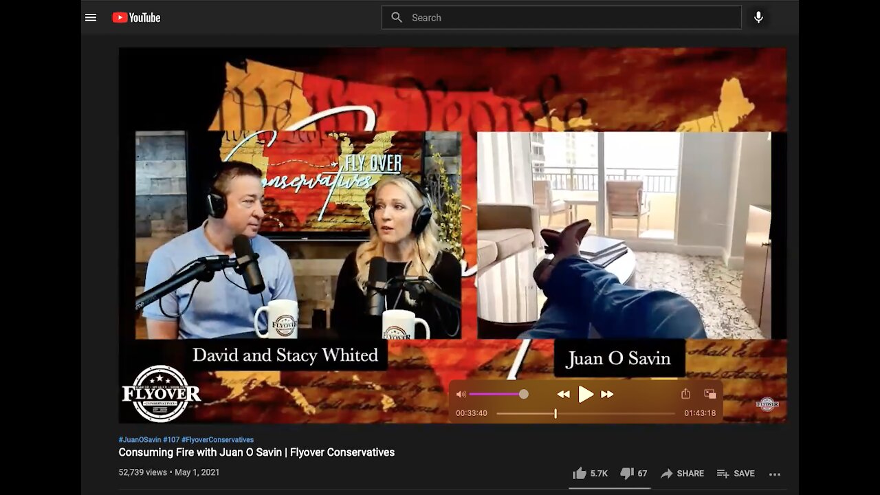 Consuming Fire with Juan O Savin on Flyover Conservative 5-1-21