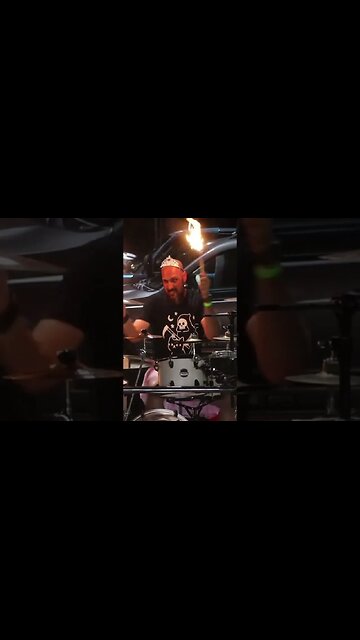 Nine Mile Silence Drummer Shows Off Flaming Drumsticks and NAILS IT!!