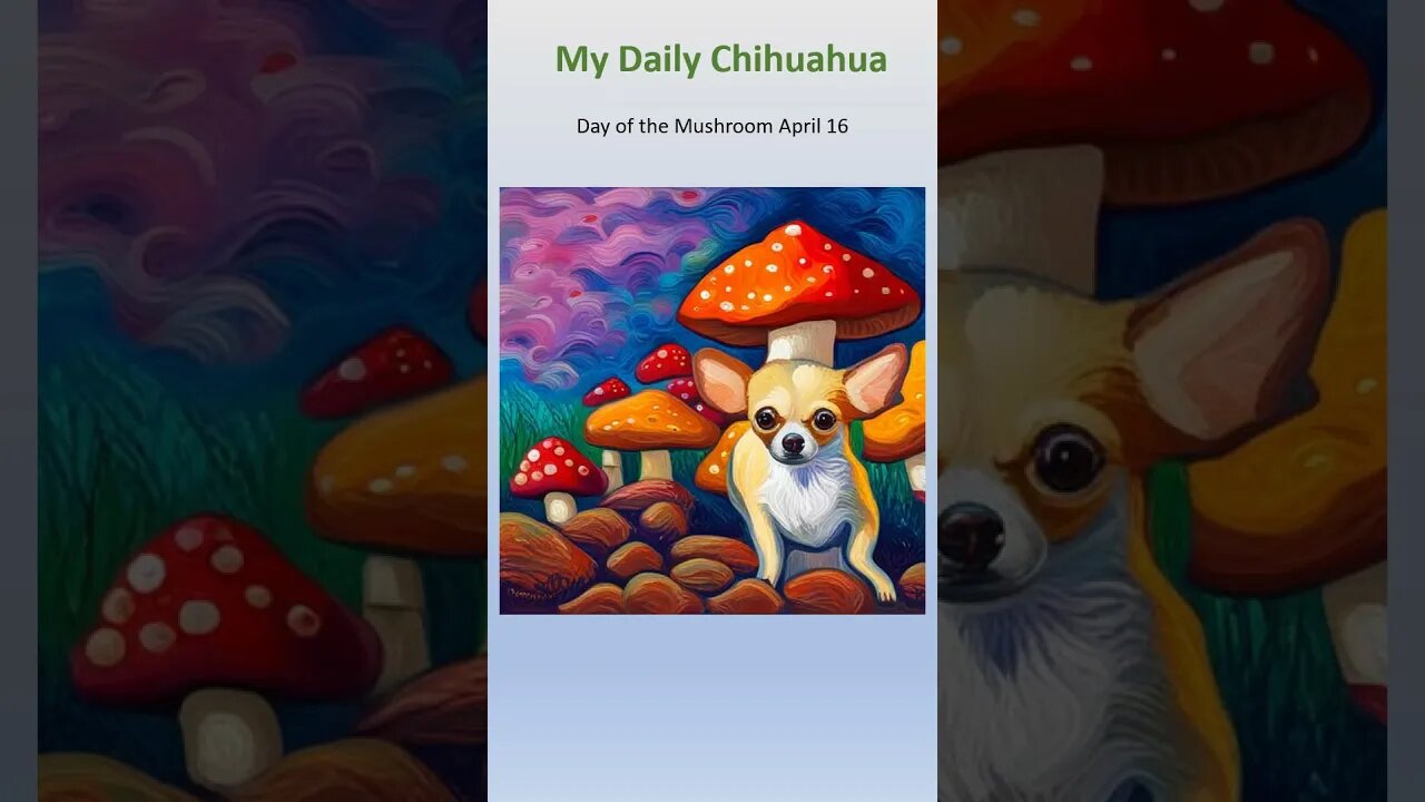 Chihuahua Nation celebrates Mushroom Day Apr 16. #shorts