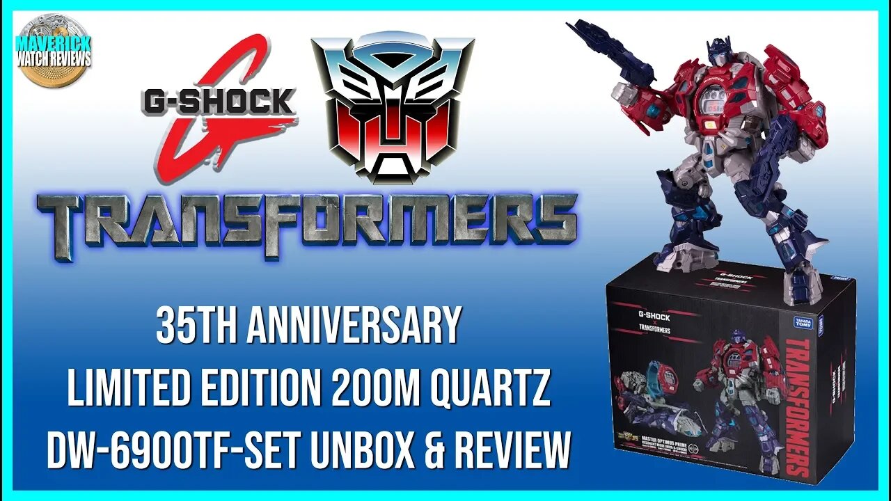 G-Shock | Transformers 35th Anniversary Limited Edition 200m DW-6900TF-SET Unbox & Review