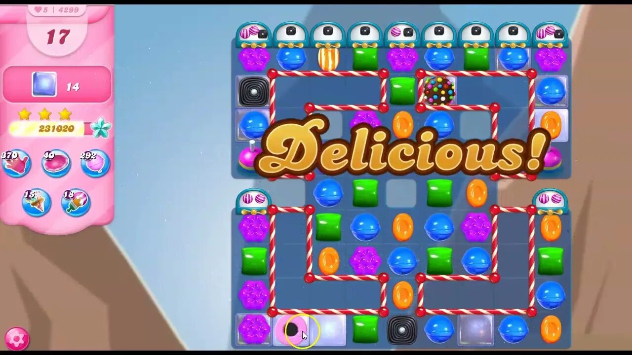 Candy Crush Level 4299 Talkthrough, 33 Moves 0 Boosters