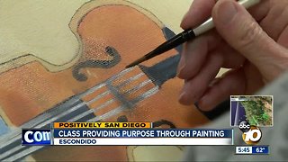 Escondido class providing purpose through painting