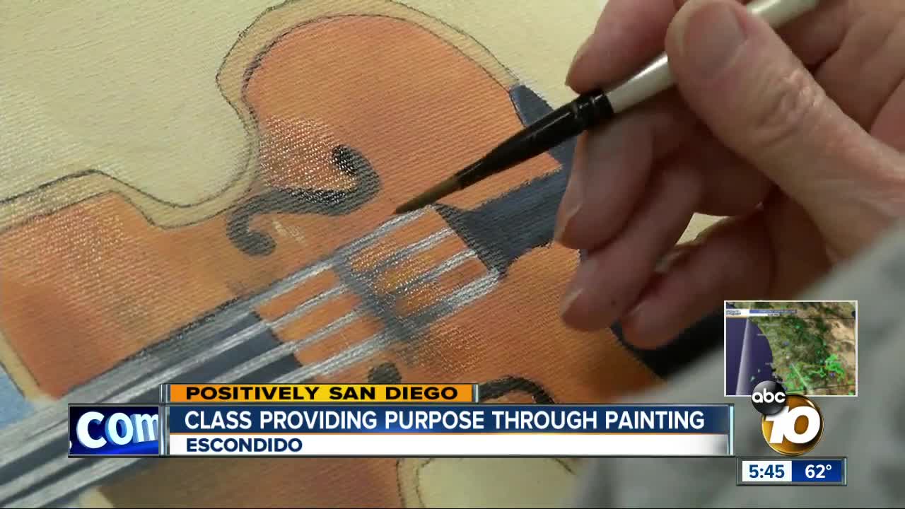 Escondido class providing purpose through painting