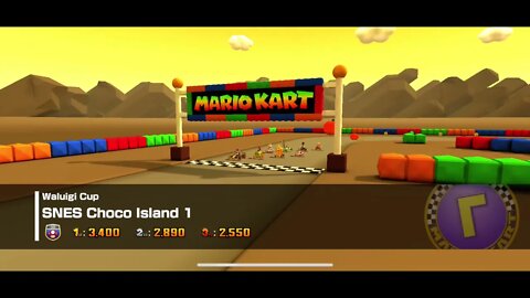 Mario Kart Tour - SNES Choco Island 1 Gameplay & OST