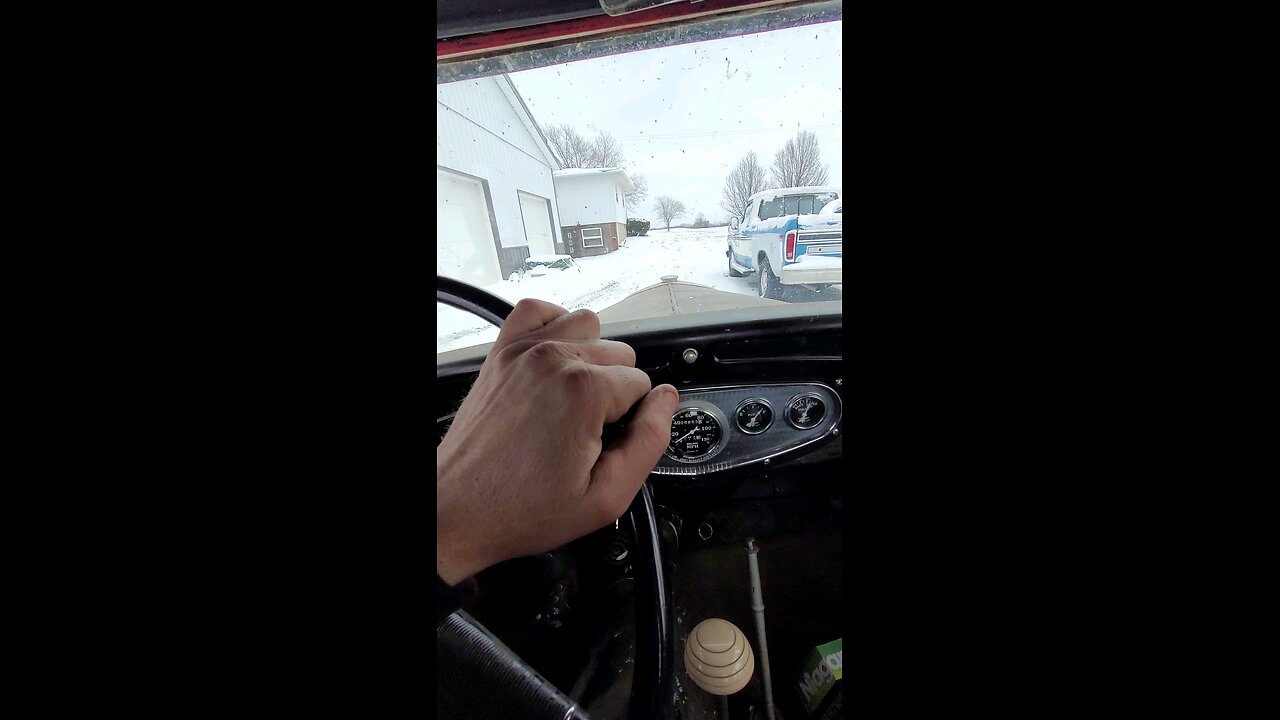 Hooning a 1931 Ford in the snow