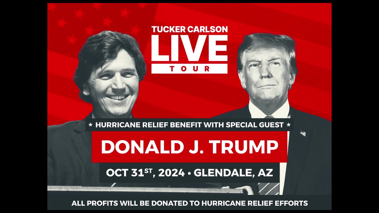 Tucker Carlson Live With President Donald Trump LIVE in Glendale, AZ