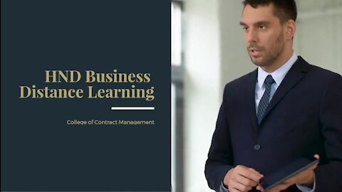 HND Business Distance Learning through Online