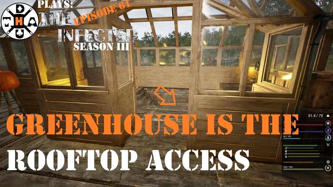 The Infected Gameplay S3EP61 Using A GreenHouse As The Rooftop Access Is A Great Move!