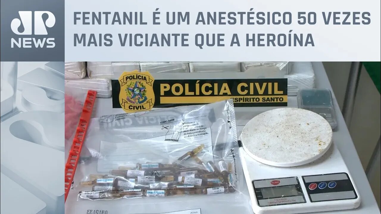 Polícia Civil do Espírito Santo apreendeu 31 frascos da droga Fentanil