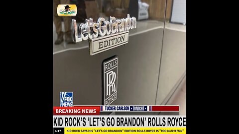 Kid Rock Says His 'Let's Go Brandon' Edition Rolls Royce Is "Too Much Fun"