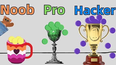 NOOB vs PRO vs HACKER - Rope And Balls | @PocketBear470