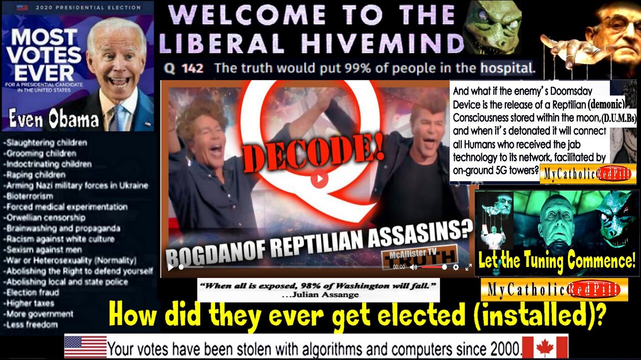 DECQDE! DEFINE PLANT! BOGDANOF REPTILIAN ASSASSINS? WHO IS GOING TO BE SURPRISED?