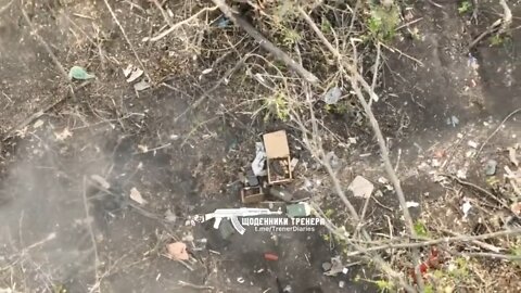 Ukrainian Drone Bomb Sleeping Soldier