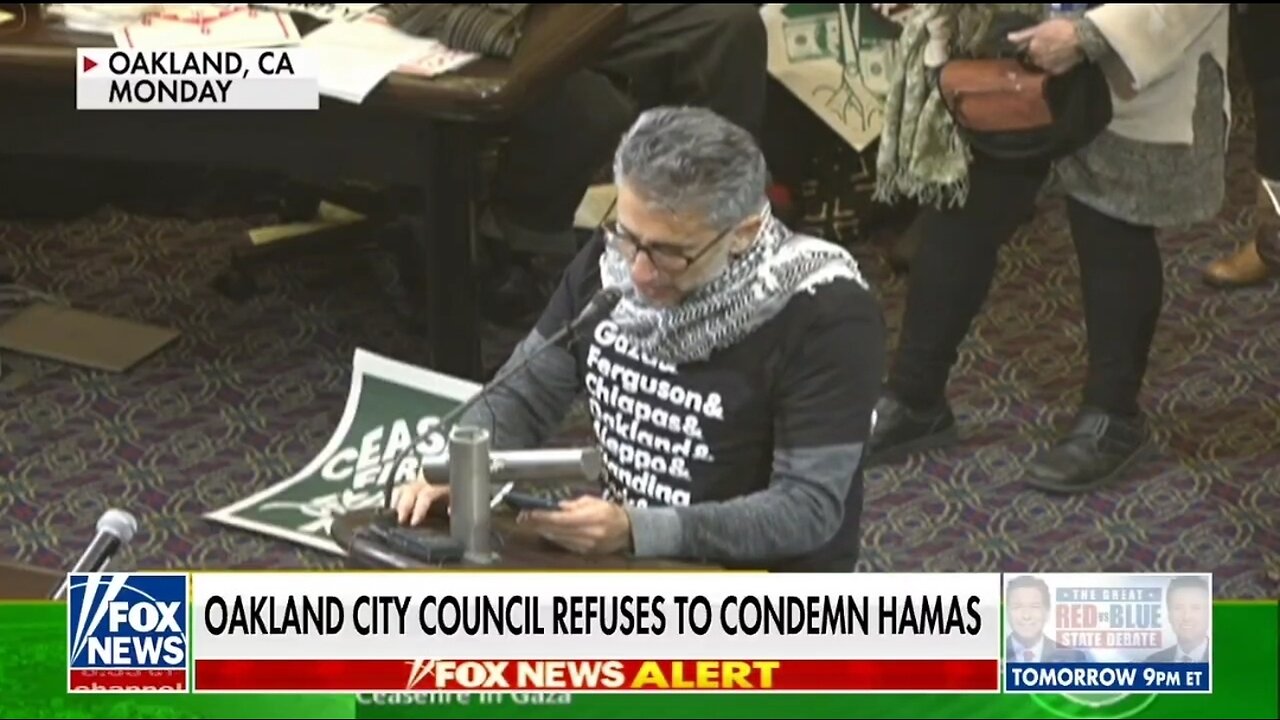 Wow. Oakland, California City Council REFUSES To Formally Condemn Hamas