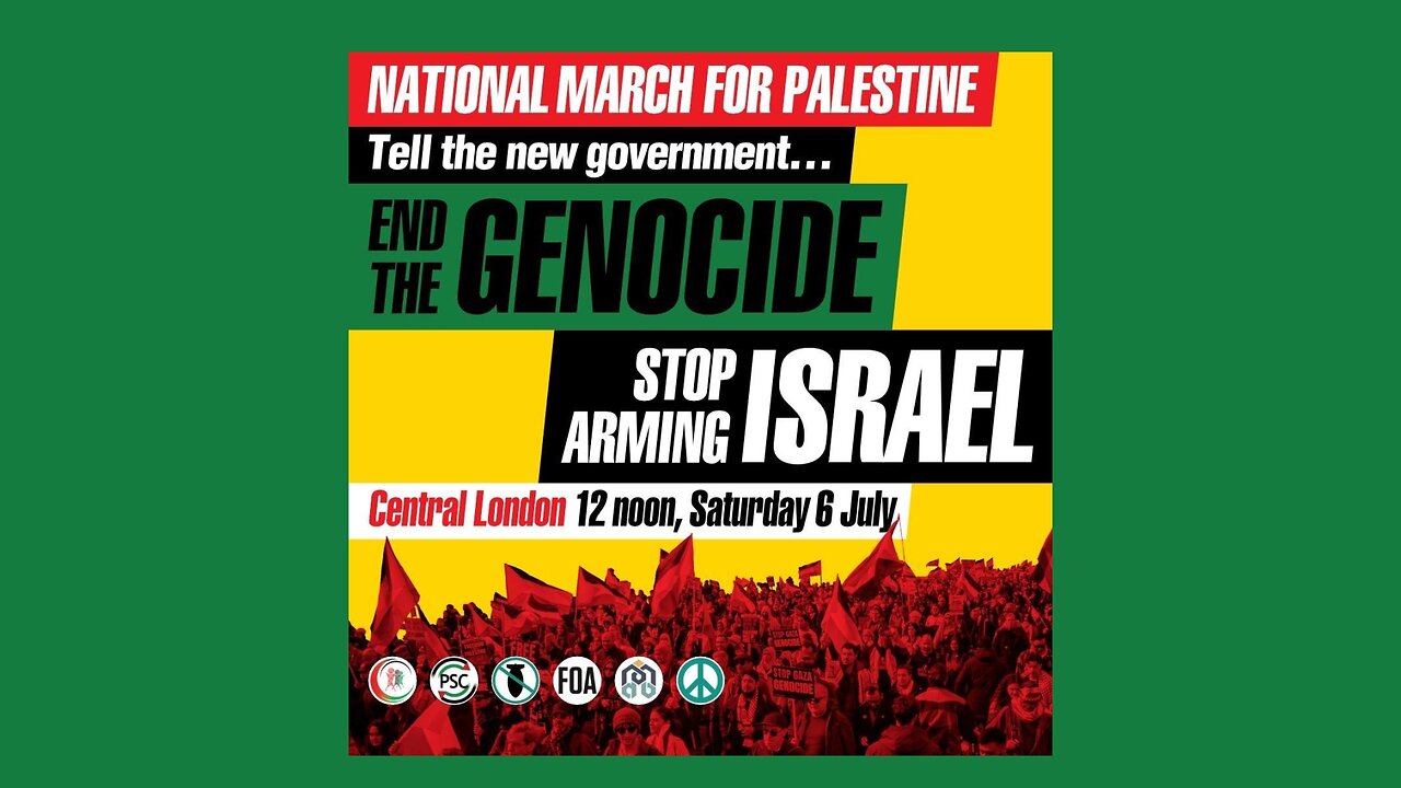 National March For Palestine London 6th July 2024