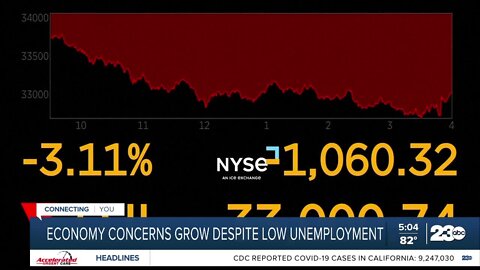 Economy concerns grow despite low unemployment