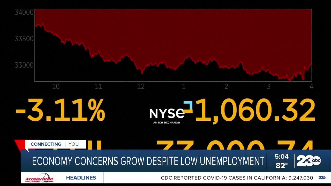 Economy concerns grow despite low unemployment