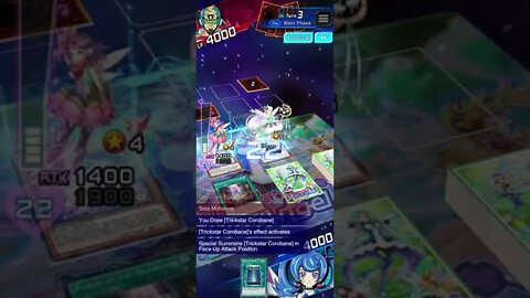 Yu-Gi-Oh! Duel Links - Blue Angel (Cheer Reward B) Game Mat & Card Sleeves Gameplay