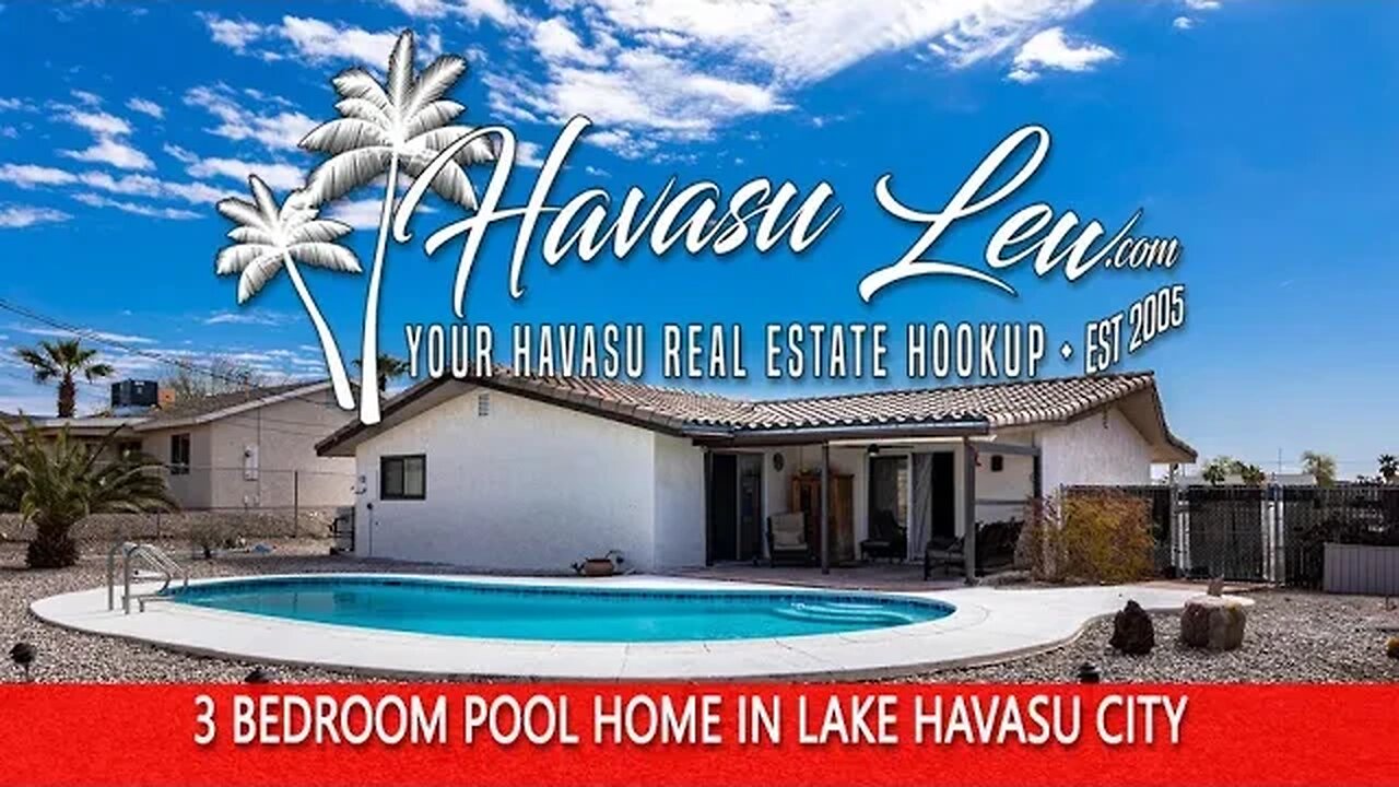 Lake Havasu Pool Home For Sale 2861 Yuma Dr MLS 1025345