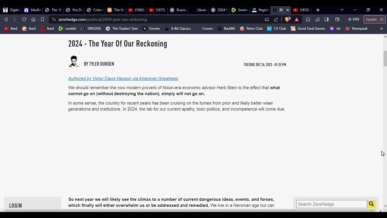 2024 A Year of Reckoning Edom Says