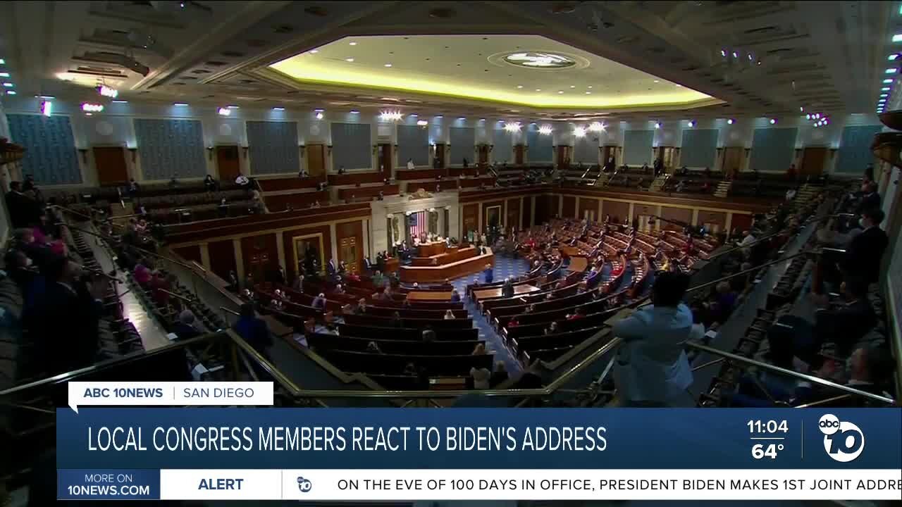 Local congress members react to Biden's address