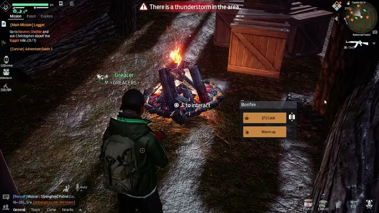 UNDAWN Gameplay #17 Sheltered from the Rain Made a Fire Ate and Pooped Lol