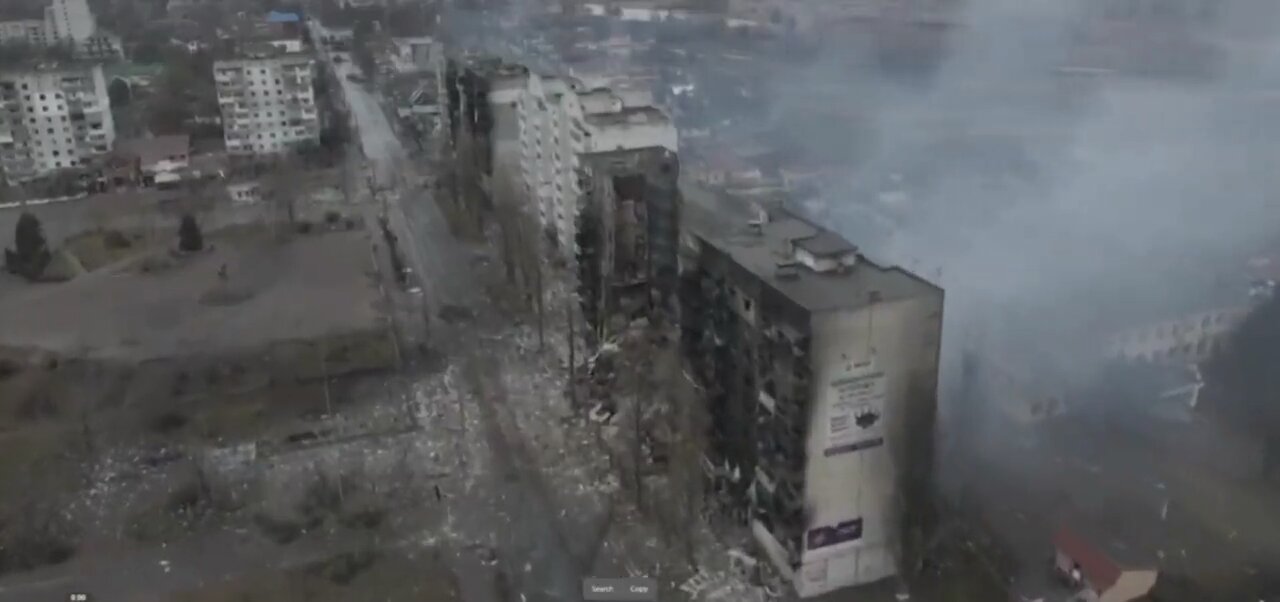 True Cost of War! Drone footage of Borodyanka after Russian bombardment. Kyiv region.