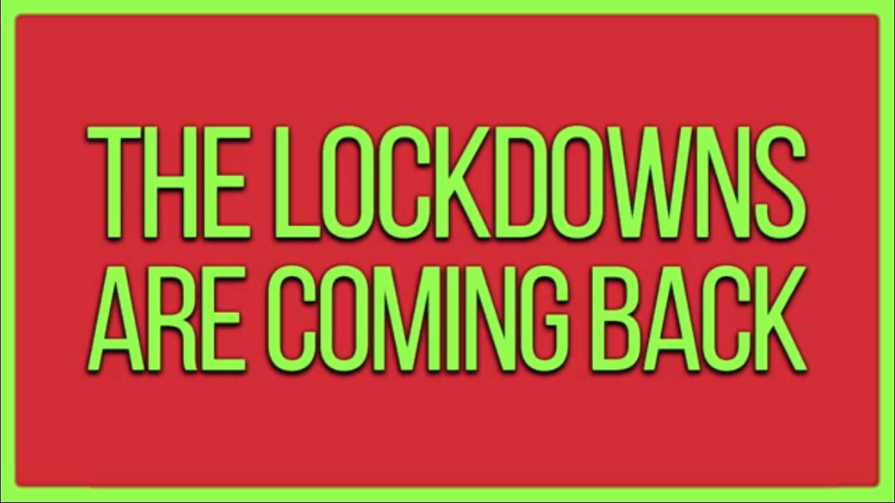 The Lockdowns Are Coming Back! Will You comply? Greg Reese