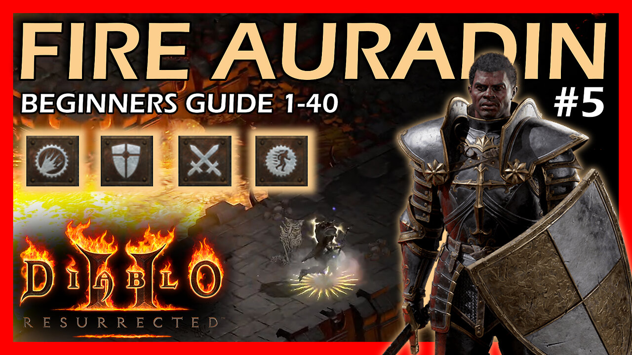 Beginners Guide to the Fire Aura Paladin Levels 1-40 | Normal Mode | Diablo 2 Resurrection