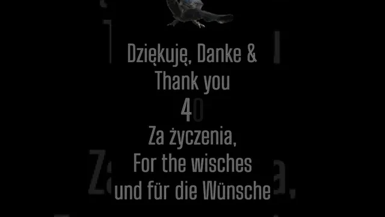 Danke, thank you & dziękuję