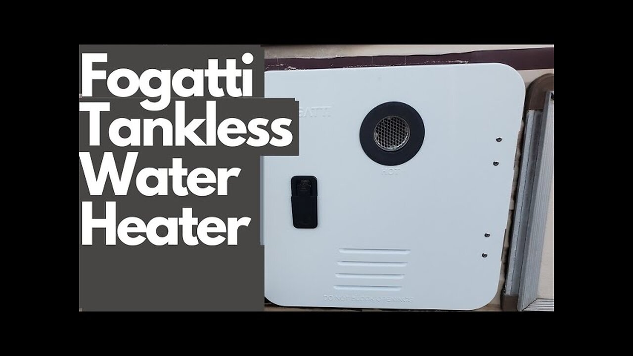 Fogatti 42,000btu tankless water heater review and installation