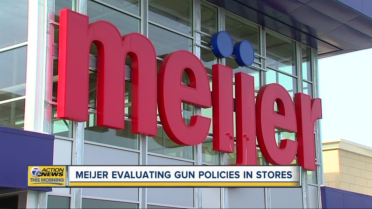 Meijer evaluating gun policies in stores