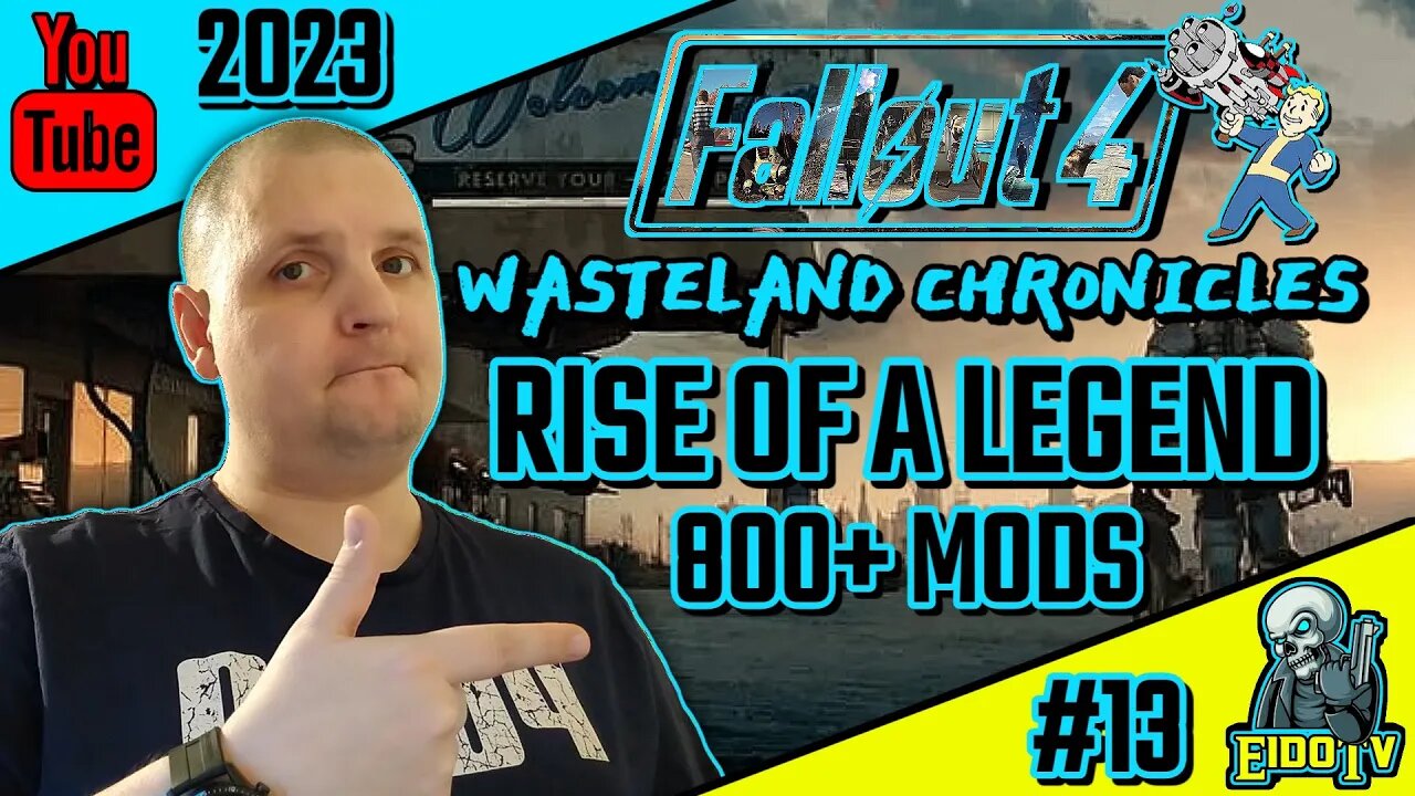 FO4-Rise Of A Legend Ep13 | Destroyed by Lvl150 Legendary Mutant Hound!