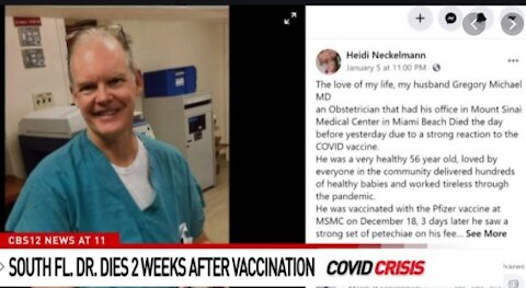 Dr. Confirms! The Jab Was The Cause Of Death