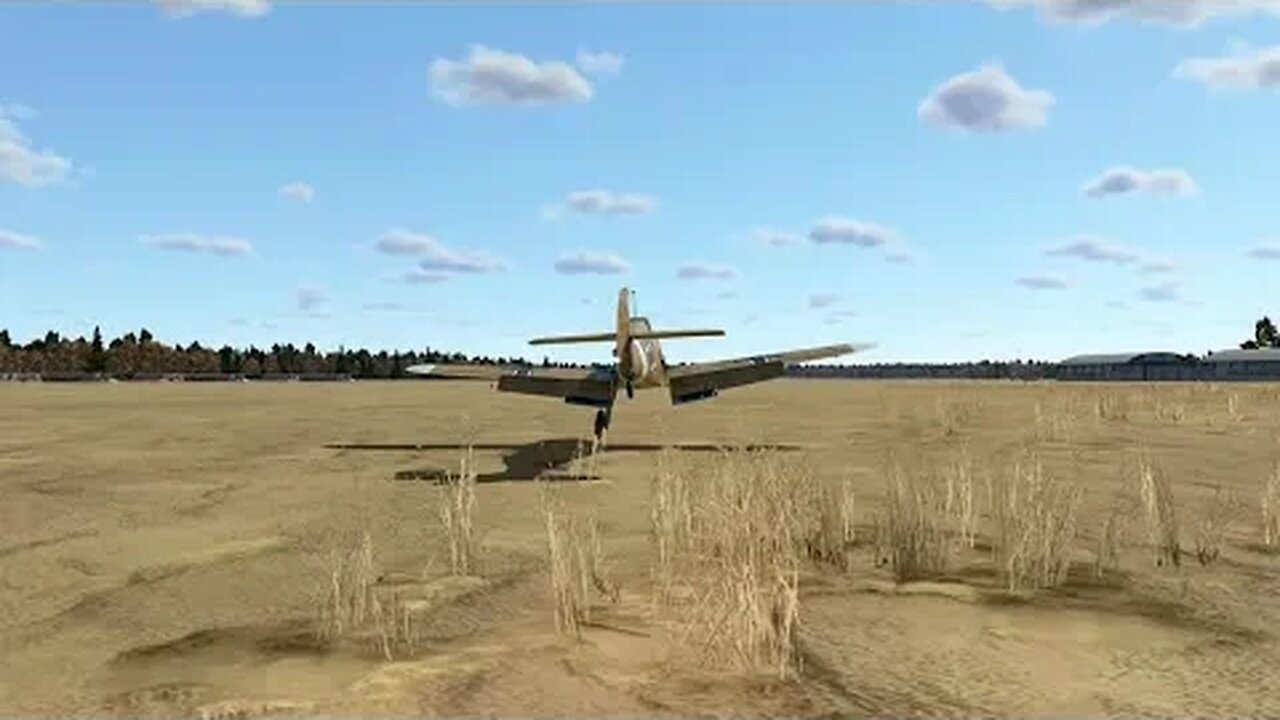 Bf109F-4: 1 wheel landing