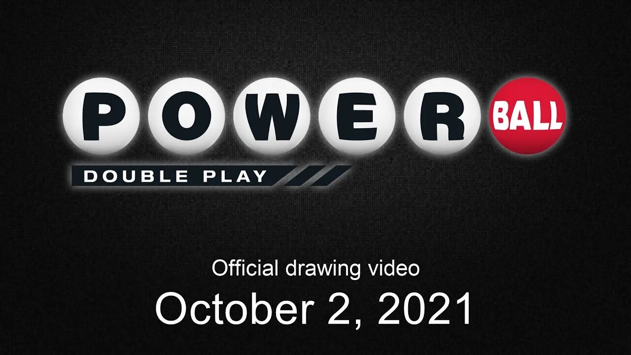 Powerball Double Play drawing for October 2, 2021