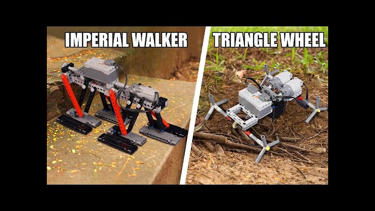 Building 5 SPECIAL Lego Cars: Imperial Walker, Triangle Wheel, Tracker Off-Road