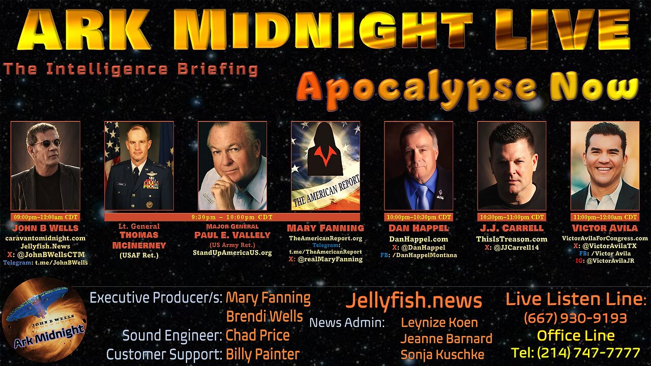 The Intelligence Briefing /Apocalypse Now - John B Wells LIVE