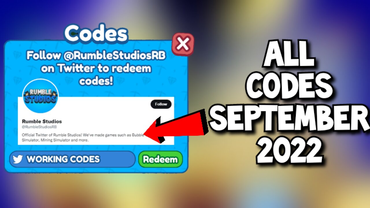 Roblox All Mining Simulator 2 Codes September 2022!