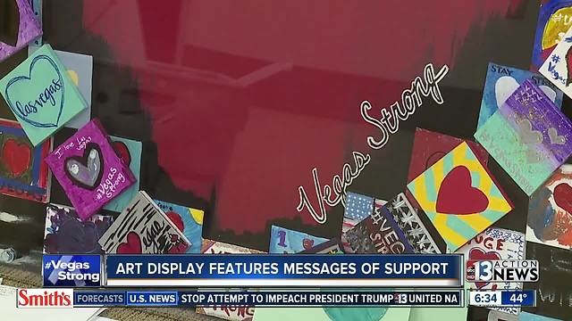 Items received after mass shooting now on display