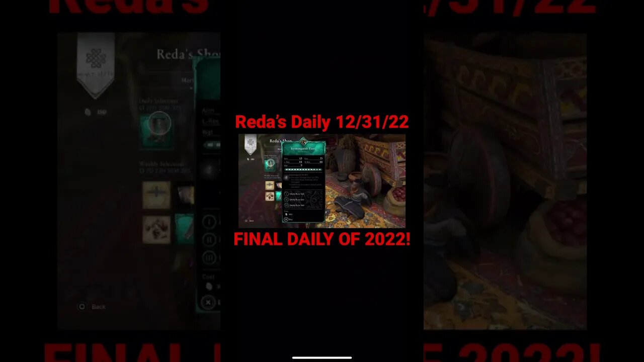 Reda’s Daily 12/31/22