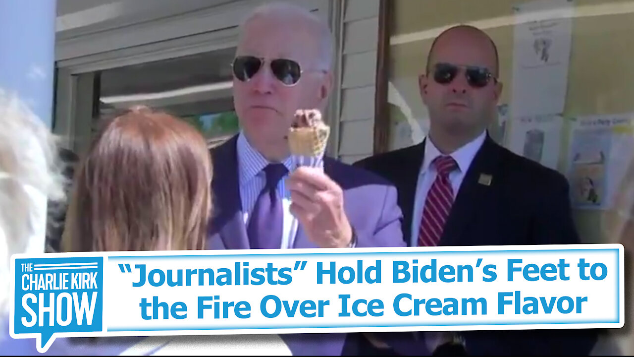 “Journalists” Hold Biden’s Feet to the Fire Over Ice Cream Flavor