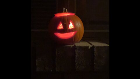 Toddler pumpkin carving