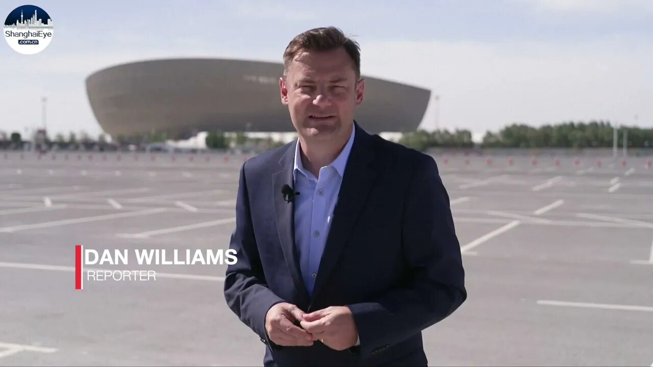 Behind Scene of the iconic China built Lusail Stadium, the main venue for 2022 World Cup, Qatar