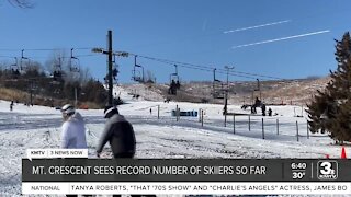 Mt. Crescent sees record number of skiers so far