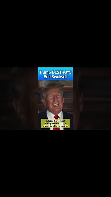 Trump DESTROYS Eric Swalwell