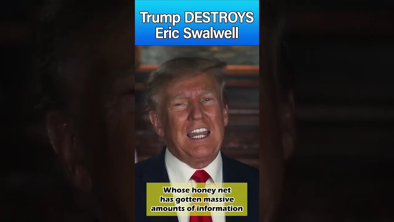 Trump DESTROYS Eric Swalwell