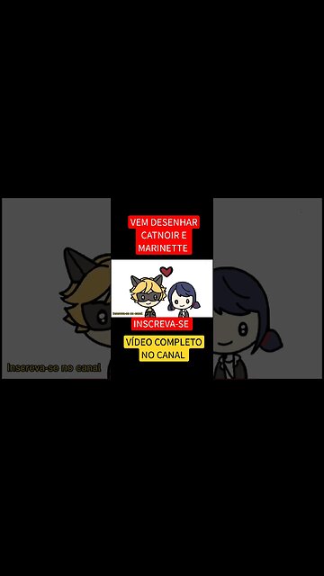 COMO DESENHAR CATNOIR E MARINETTE KAWAII FÁCIL #desenho #shorts #desenhofacil #desenholivre
