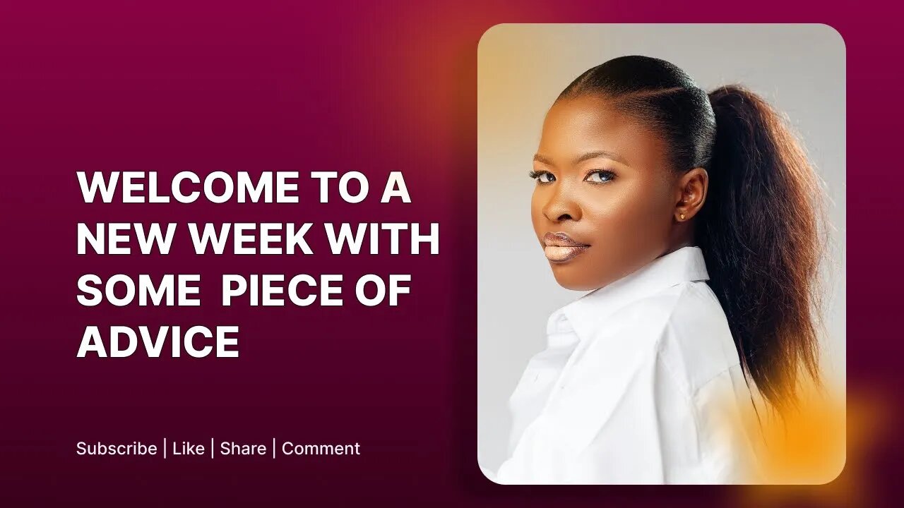 IT'S A NEW WEEK, WITH A PIECE OF ADVICE. #talkwithkay