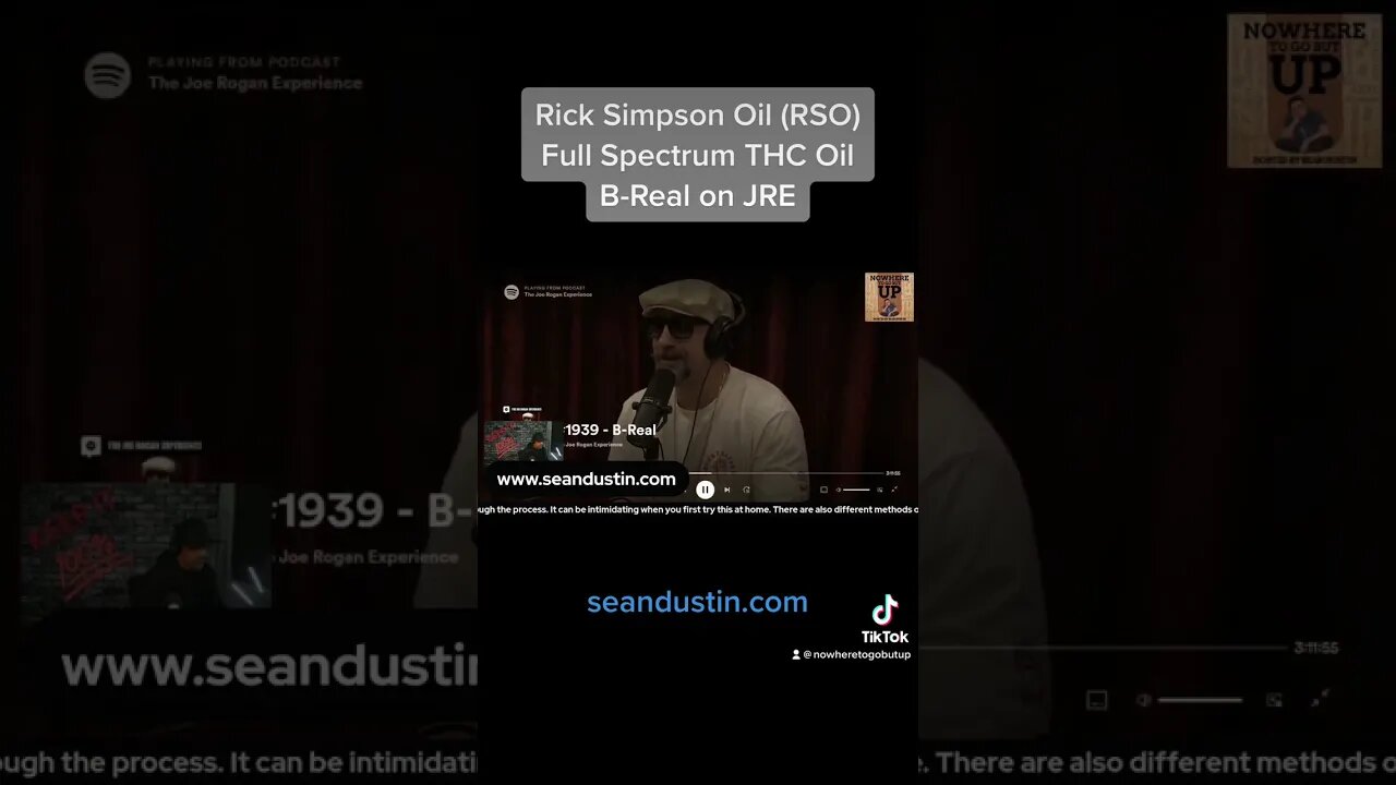 B-Real on the Joe Rogan Experience Speaking on Rick Simpson Oil or RSO